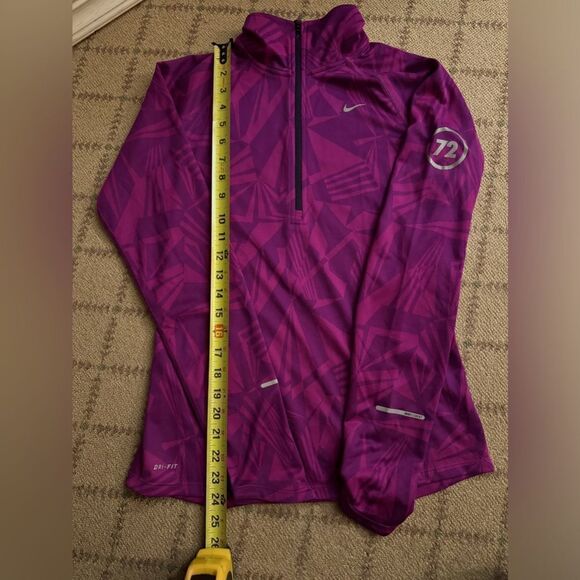 Nike Element 72 Running Dri-Fit 1/4 zip reflective pullover jacket NWOT M - Picture 7 of 14